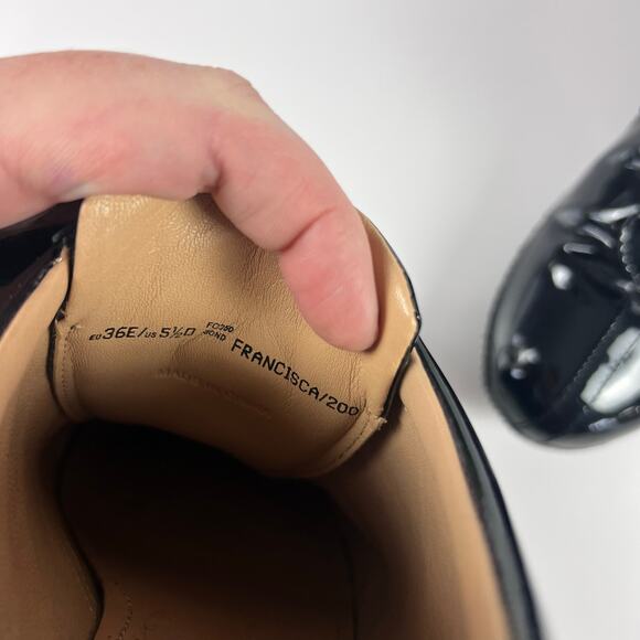 Bally Francisca Patent Leather Oxford Shoes Women’s US 5.5 - Picture 8 of 10